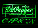 FREE Dr Pepper Open LED Sign - Green - TheLedHeroes