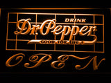 Dr Pepper Open LED Neon Sign Electrical - Orange - TheLedHeroes