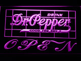FREE Dr Pepper Open LED Sign - Purple - TheLedHeroes