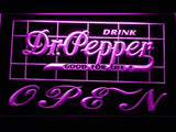 Dr Pepper Open LED Neon Sign Electrical - Purple - TheLedHeroes