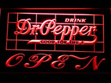 Dr Pepper Open LED Neon Sign USB - Red - TheLedHeroes