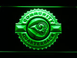 Saint Louis Rams Community Quarterback LED Neon Sign Electrical - Green - TheLedHeroes