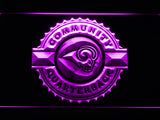 FREE Los Angeles Rams Community Quarterback LED Sign - Purple - TheLedHeroes