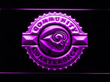 Saint Louis Rams Community Quarterback LED Neon Sign Electrical - Purple - TheLedHeroes