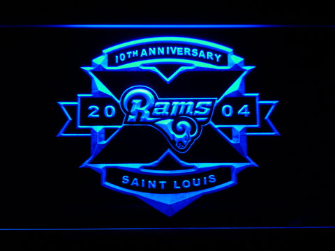 Saint Louis Rams 10th Anniversary LED Sign -  - TheLedHeroes