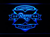 Saint Louis Rams 10th Anniversary LED Neon Sign Electrical - Blue - TheLedHeroes