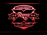 FREE Saint Louis Rams 10th Anniversary LED Sign - Red - TheLedHeroes