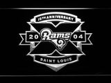 Saint Louis Rams 10th Anniversary LED Neon Sign Electrical - White - TheLedHeroes