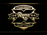 FREE Saint Louis Rams 10th Anniversary LED Sign - Yellow - TheLedHeroes