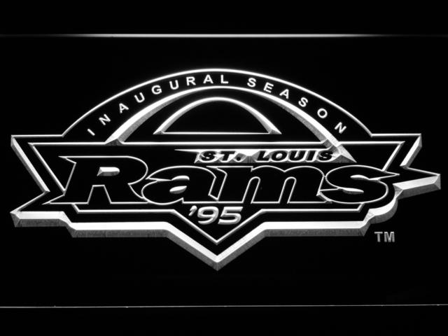 Saint Louis Rams Inaugural Season LED Neon Sign USB - White - TheLedHeroes