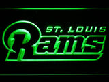 Saint Louis Rams (5) LED Neon Sign Electrical - Green - TheLedHeroes