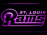 Saint Louis Rams (5) LED Neon Sign USB - Purple - TheLedHeroes