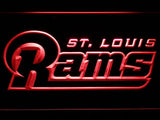 Saint Louis Rams (5) LED Neon Sign Electrical - Red - TheLedHeroes