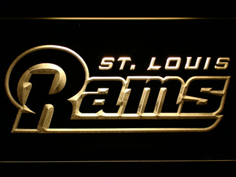 FREE Saint Louis Rams (5) LED Sign - Yellow - TheLedHeroes