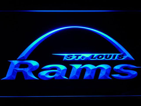 Saint Louis Rams (6) LED Neon Sign USB - Blue - TheLedHeroes