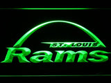 Saint Louis Rams (6) LED Neon Sign USB - Green - TheLedHeroes