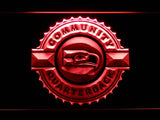 Seattle Seahawks Community Quarterback LED Neon Sign Electrical - Red - TheLedHeroes