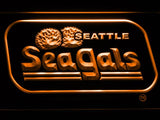 Seattle Seahawks Sea Gals LED Neon Sign USB - Orange - TheLedHeroes