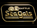 Seattle Seahawks Sea Gals LED Neon Sign Electrical - Yellow - TheLedHeroes