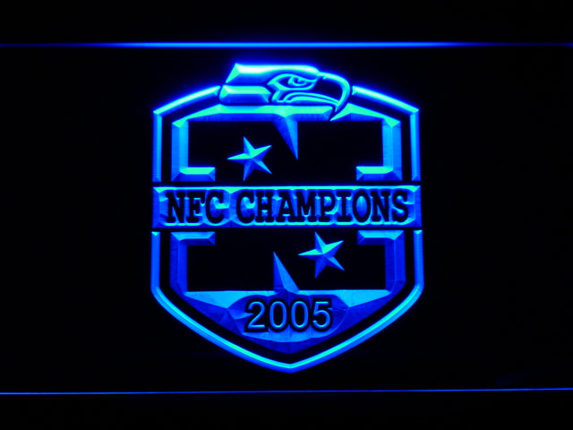 FREE Seattle Seahawks 2005 NFC Champions LED Sign - Blue - TheLedHeroes