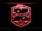 Seattle Seahawks 2005 NFC Champions LED Neon Sign USB - Red - TheLedHeroes