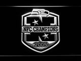 Seattle Seahawks 2005 NFC Champions LED Neon Sign USB - White - TheLedHeroes
