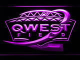 Seattle Seahawks Qwest Field LED Neon Sign USB - Purple - TheLedHeroes