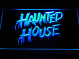FREE Haunted House LED Sign - Blue - TheLedHeroes