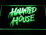 Haunted House LED Neon Sign Electrical - Green - TheLedHeroes