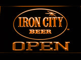 FREE Iron City Beer Open LED Sign - Orange - TheLedHeroes