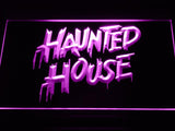 Haunted House LED Neon Sign Electrical - Purple - TheLedHeroes
