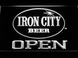 Iron City Beer Open LED Neon Sign USB - White - TheLedHeroes