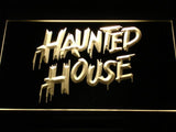 Haunted House LED Neon Sign Electrical - Yellow - TheLedHeroes