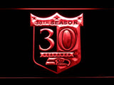 Seattle Seahawks 30th Anniversary LED Neon Sign Electrical - Red - TheLedHeroes