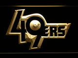 San Francisco 49ers (4) LED Neon Sign Electrical - Yellow - TheLedHeroes