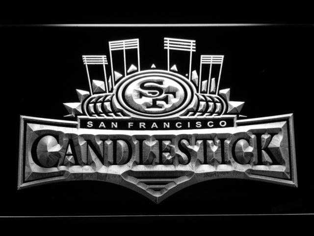 FREE San Francisco 49ers Candlestick Park LED Sign - White - TheLedHeroes