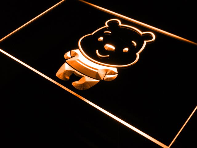 Disney Mini Winnie the Pooh LED Neon Sign USB - Orange - TheLedHeroes