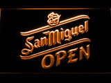 San Miguel Open LED Neon Sign Electrical - Orange - TheLedHeroes