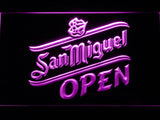 San Miguel Open LED Neon Sign USB - Purple - TheLedHeroes