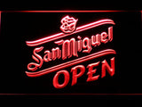 San Miguel Open LED Neon Sign USB - Red - TheLedHeroes