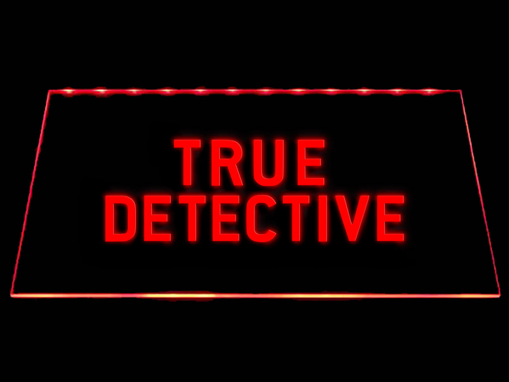 FREE True Detective LED Sign - Red - TheLedHeroes