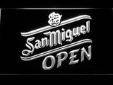 San Miguel Open LED Neon Sign USB - White - TheLedHeroes