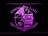 San Francisco 49ers 49th Anniversary LED Neon Sign USB - Purple - TheLedHeroes
