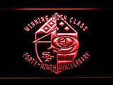 San Francisco 49ers 49th Anniversary LED Neon Sign USB - Red - TheLedHeroes