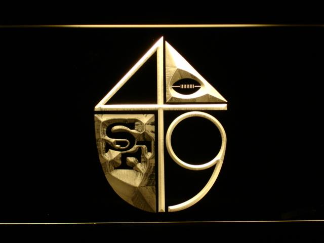 San Francisco 49ers (7) LED Neon Sign Electrical - Yellow - TheLedHeroes