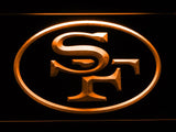 San Francisco 49ers (8) LED Neon Sign USB - Orange - TheLedHeroes