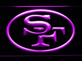 San Francisco 49ers (8) LED Neon Sign USB - Purple - TheLedHeroes