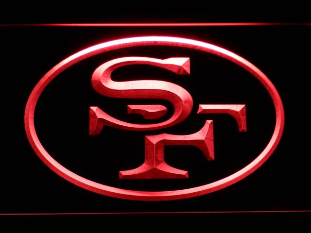San Francisco 49ers (8) LED Neon Sign USB - Red - TheLedHeroes