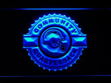 San Diego Chargers Community Quarterback LED Neon Sign Electrical - Blue - TheLedHeroes