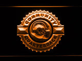 San Diego Chargers Community Quarterback LED Neon Sign USB - Orange - TheLedHeroes